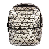 BAOMI GEOMETRIC BACKPACK Range Silver Soft One Size Backpack