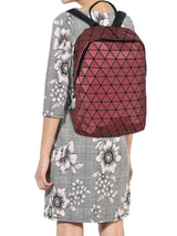 BAOMI GEOMETRIC BACKPACK Range Red Soft One Size Backpack