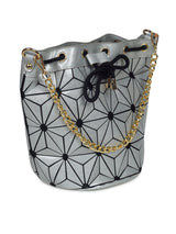 BAOMI GEOMETRIC BUCKET HANDBAG Range Silver Soft One Size Handbag