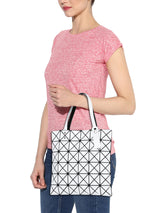 BAOMI GEOMETRIC BUCKET HANDBAG Range White Soft One Size Handbag