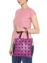 BAOMI GEOMETRIC BUCKET HANDBAG Range Pink Soft One Size Handbag