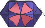 BAOMI GEOMETRIC COSMETIC POUCH Range Purple & Orange Soft One Size Handbag
