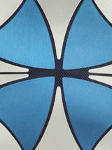 BAOMI GEOMETRIC COSMETIC POUCH Range White & Blue Soft One Size Handbag