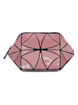 BAOMI GEOMETRIC COSMETIC POUCH Range Pink Soft One Size Handbag