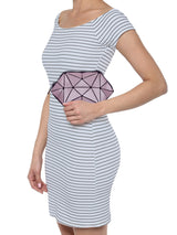 BAOMI GEOMETRIC COSMETIC POUCH Range Rose Gold Soft One Size Handbag
