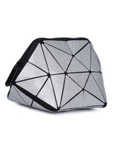 BAOMI GEOMETRIC COSMETIC POUCH Range Silver Soft One Size Handbag