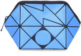 BAOMI GEOMETRIC COSMETIC POUCH Range Blue Soft One Size Handbag