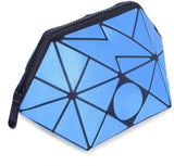 BAOMI GEOMETRIC COSMETIC POUCH Range Blue Soft One Size Handbag