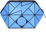 BAOMI GEOMETRIC COSMETIC POUCH Range Blue Soft One Size Handbag