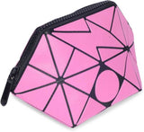 BAOMI GEOMETRIC COSMETIC POUCH Range Pink Soft One Size Handbag