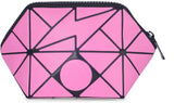 BAOMI GEOMETRIC COSMETIC POUCH Range Pink Soft One Size Handbag