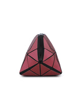 BAOMI GEOMETRIC COSMETIC POUCH Range Pink Soft One Size Handbag