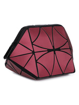 BAOMI GEOMETRIC COSMETIC POUCH Range Pink Soft One Size Handbag