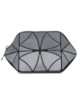 BAOMI GEOMETRIC COSMETIC POUCH Range Grey Soft One Size Handbag