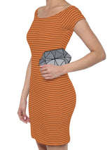 BAOMI GEOMETRIC COSMETIC POUCH Range Grey Soft One Size Handbag