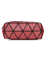 BAOMI GEOMETRIC COSMETIC POUCH Range Pink Soft One Size Handbag