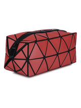 BAOMI GEOMETRIC COSMETIC POUCH Range Pink Soft One Size Handbag