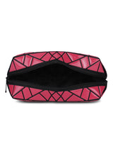BAOMI GEOMETRIC COSMETIC POUCH Range Red Soft One Size Handbag
