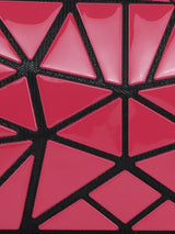 BAOMI GEOMETRIC COSMETIC POUCH Range Red Soft One Size Handbag