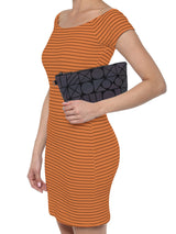 BAOMI GEOMETRIC MULTIPURPOSE POUCH Range Grey Soft One Size Handbag