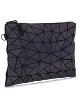 BAOMI GEOMETRIC MULTIPURPOSE POUCH Range Grey Soft One Size Handbag