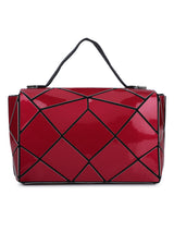 BAOMI GEOMETRIC SLING BAG Range Red Soft One Size Handbag