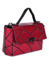 BAOMI GEOMETRIC SLING BAG Range Red Soft One Size Handbag