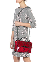 BAOMI GEOMETRIC SLING BAG Range Red Soft One Size Handbag