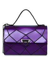 BAOMI GEOMETRIC SLING BAG Range Purple Soft One Size Handbag