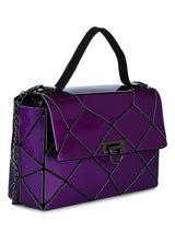 BAOMI GEOMETRIC SLING BAG Range Purple Soft One Size Handbag