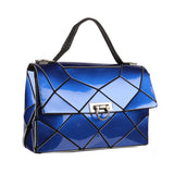 BAOMI GEOMETRIC SLING BAG Range Blue Soft One Size Handbag