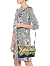 BAOMI GEOMETRIC SLING BAG Range Assorted Gold Soft One Size Handbag