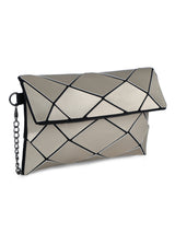 BAOMI GEOMETRIC SLING BAG Range Silver Soft One Size Handbag