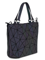 BAOMI GEOMETRIC TOTE HANDBAG Range Grey Soft One Size Handbag