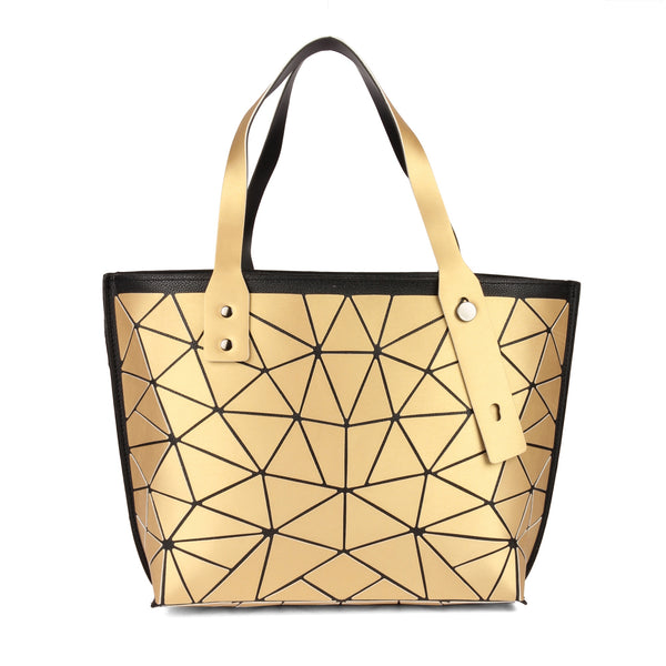 BAOMI GEOMETRIC TOTE HANDBAG Range Yellow Gold Soft One Size Handbag