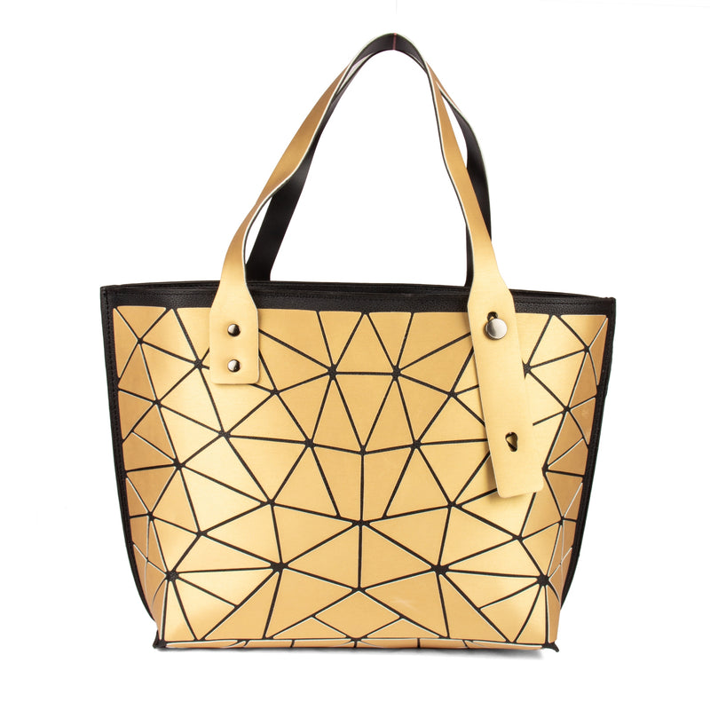 BAOMI GEOMETRIC TOTE HANDBAG Range Yellow Gold Soft One Size Handbag