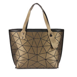 BAOMI GEOMETRIC TOTE HANDBAG Range Brown Soft One Size Handbag