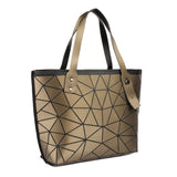 BAOMI GEOMETRIC TOTE HANDBAG Range Brown Soft One Size Handbag