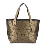 BAOMI GEOMETRIC TOTE HANDBAG Range Brown Soft One Size Handbag