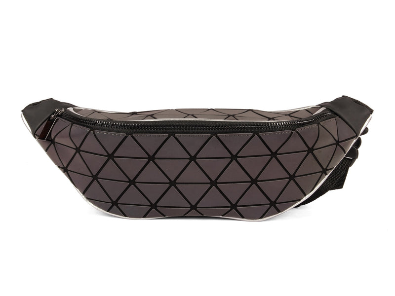 BAOMI GEOMETRIC WAIST POUCH Range Grey Soft One Size Handbag