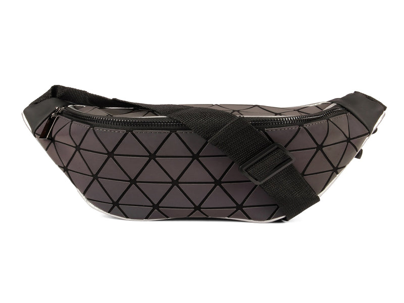 BAOMI GEOMETRIC WAIST POUCH Range Grey Soft One Size Handbag
