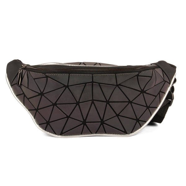 BAOMI GEOMETRIC WAIST POUCH Range Grey Soft One Size Handbag
