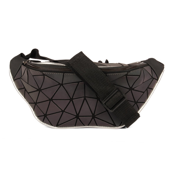 BAOMI GEOMETRIC WAIST POUCH Range Grey Soft One Size Handbag