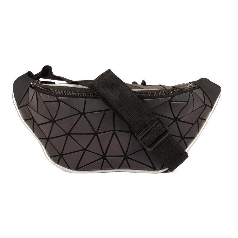 BAOMI GEOMETRIC WAIST POUCH Range Grey Soft One Size Handbag