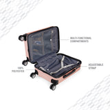 BAOMI URBAN VOYAGE Range Rose Gold Hard Cabin Luggage