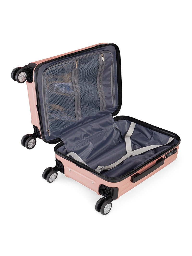 BAOMI URBAN VOYAGE Range Rose Gold Hard Cabin Luggage