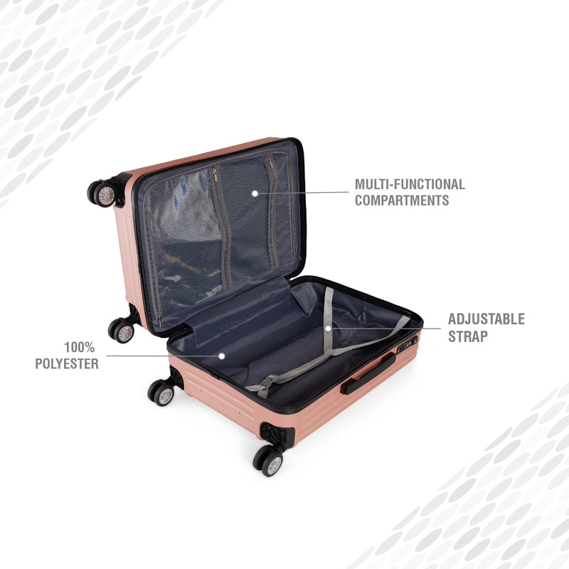 BAOMI URBAN VOYAGE Range Rose Gold Hard Medium Luggage