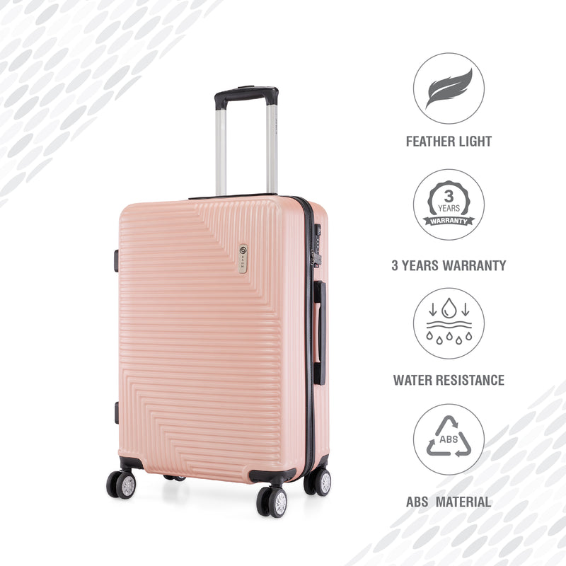 BAOMI URBAN VOYAGE Range Rose Gold Hard Medium Luggage