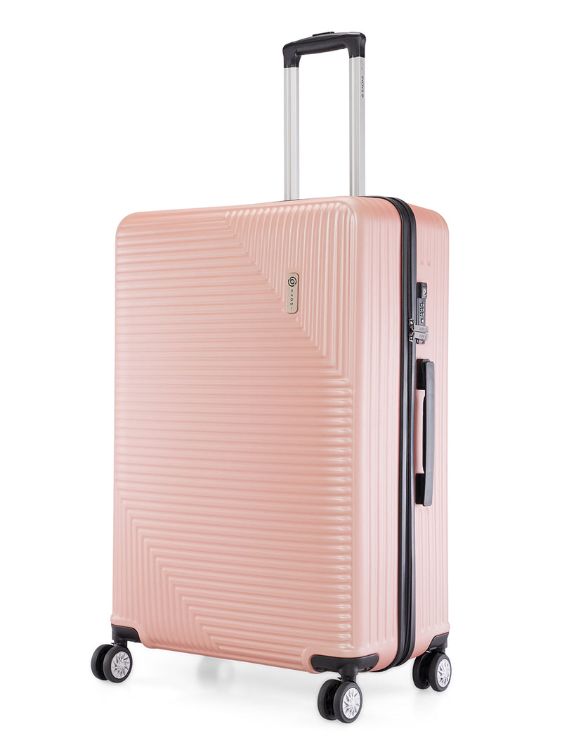 BAOMI URBAN VOYAGE Range Rose Gold Hard Large Luggage