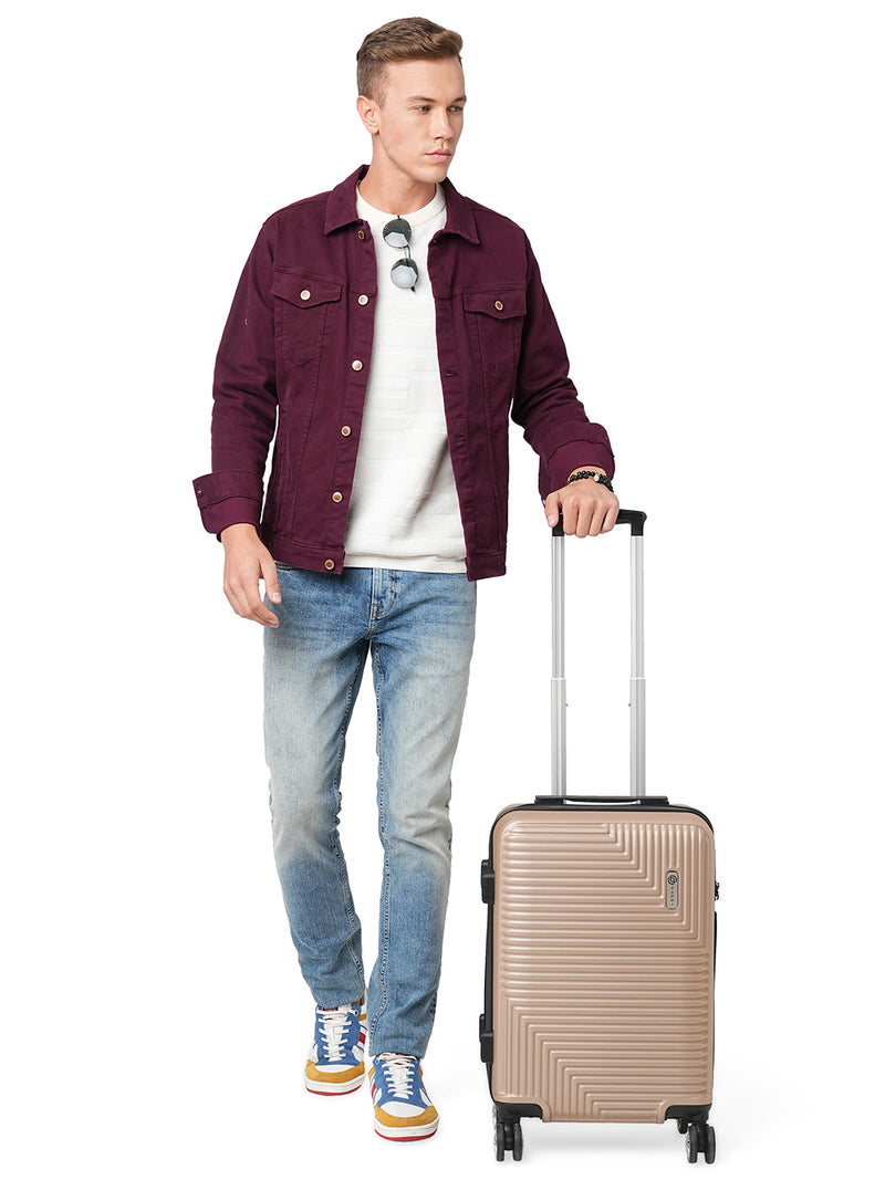 BAOMI URBAN VOYAGE Range Light Brown Hard Cabin Luggage